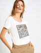 Cremeweißes T-Shirt mit Wax-Rahmen Bananas I.Code-5