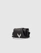 De 111 Romy tas in zwart Chrome Free lamsleer dames-2