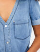 Robe en jean authentique à ceinture rayée I.Code-5