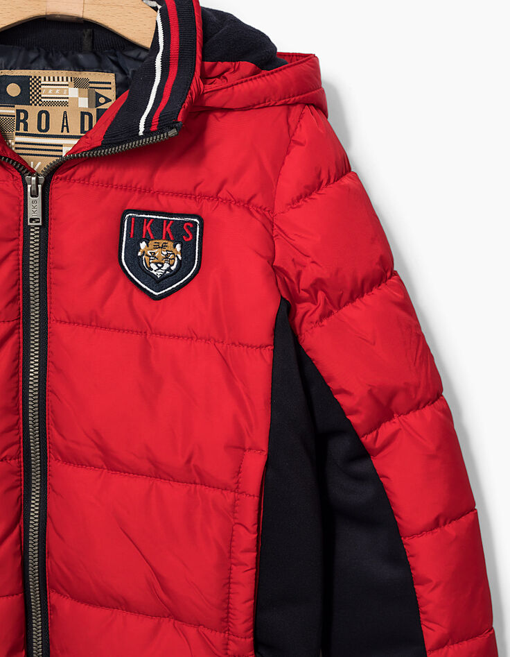 Rote Jungensteppjacke -5