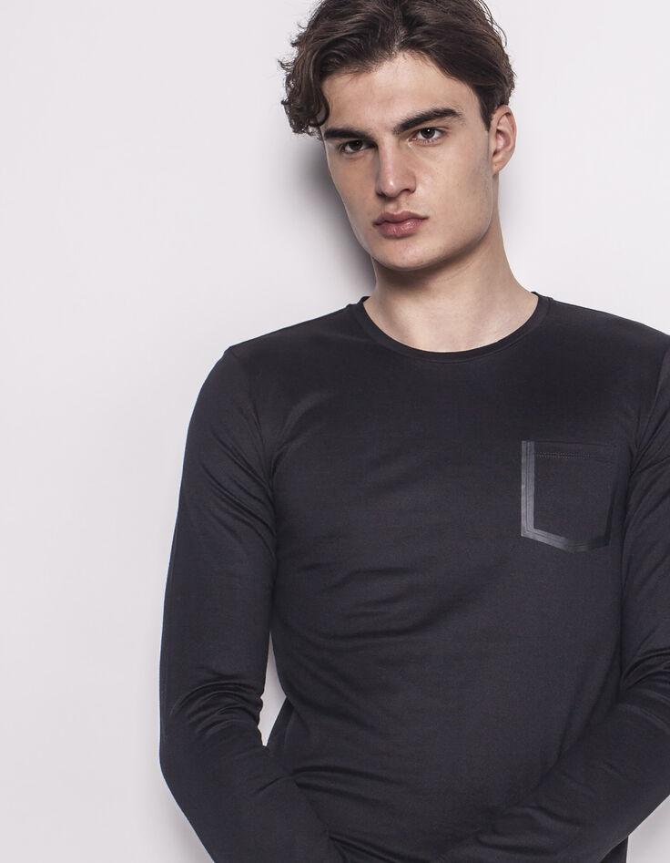 Tee-shirt noir homme-4