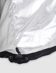 Doudoune noire satinée forme loose Femme-8