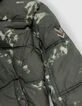 Boys’ khaki tie-dye hooded padded jacket-5
