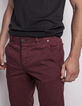 Pantalon homme bordeaux-4