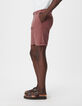 Bermuda chino slim bordeaux Homme-4