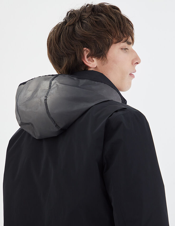 Jack in zwart nylon WATERPROOF Heren-5