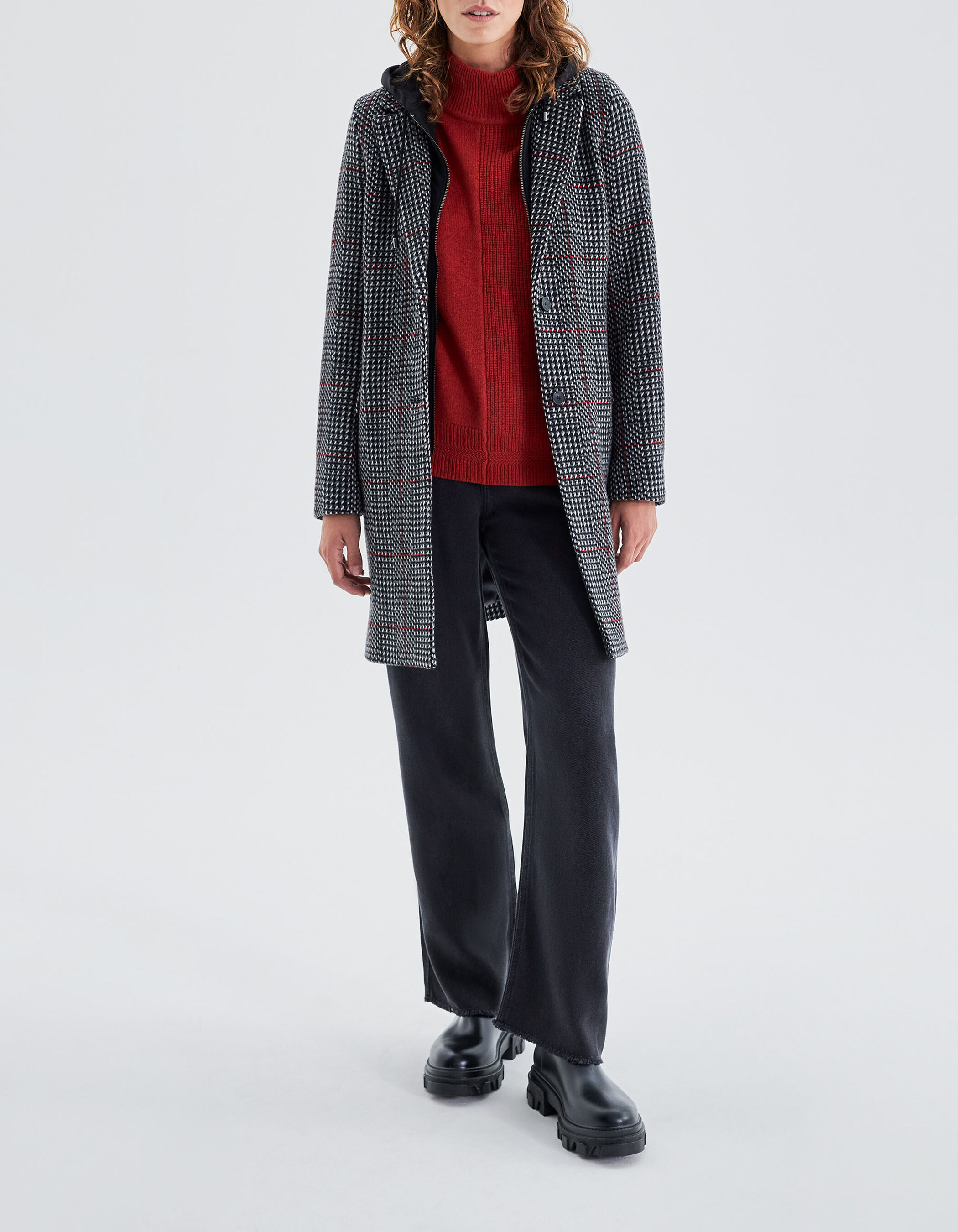 Manteau pied de on sale coq