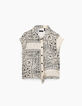 Blusa 2 en 1 cruda estampado bandana y top tirantes niña-2