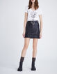 Gebroken wit T-shirt opdruk doodshoofd Dames-5