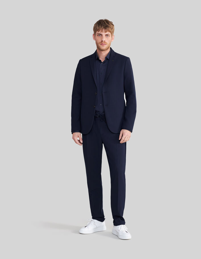 par Estadístico Giotto Dibondon Americana azul marino seersucker hombre