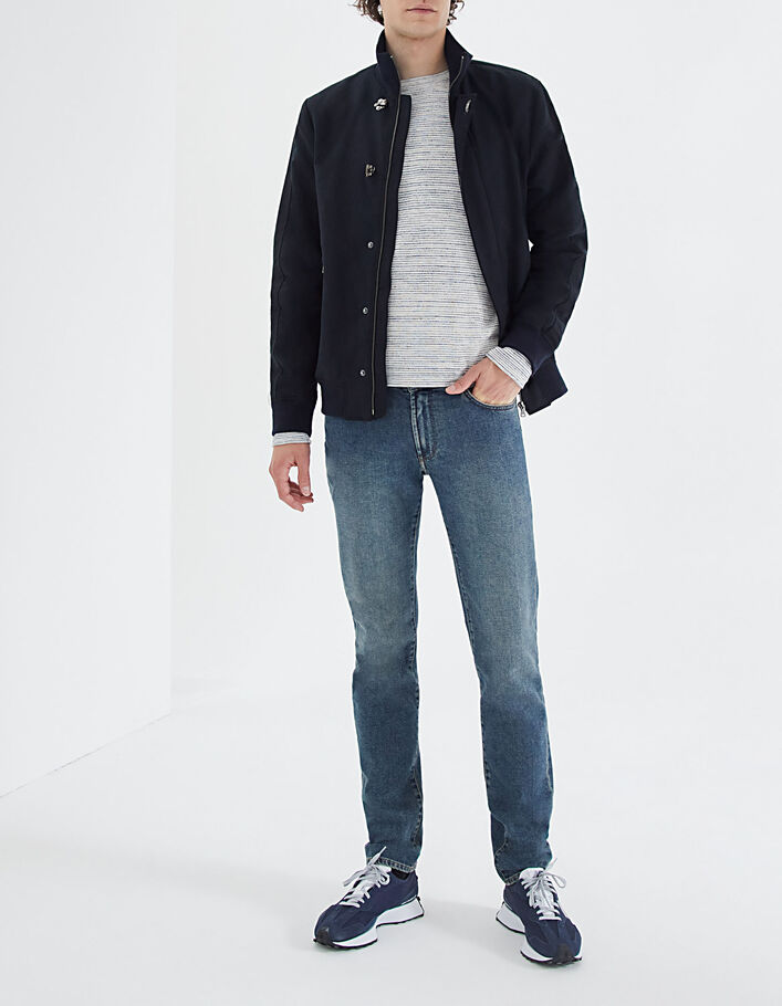 Jersey glaciar punto de microrayas Hombre-7