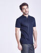 Polo marine col officier Homme-3