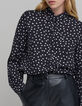 Schwarzes Shirt LENZING&trade; ECOVERO&trade; Damen Tupfenmuster-4