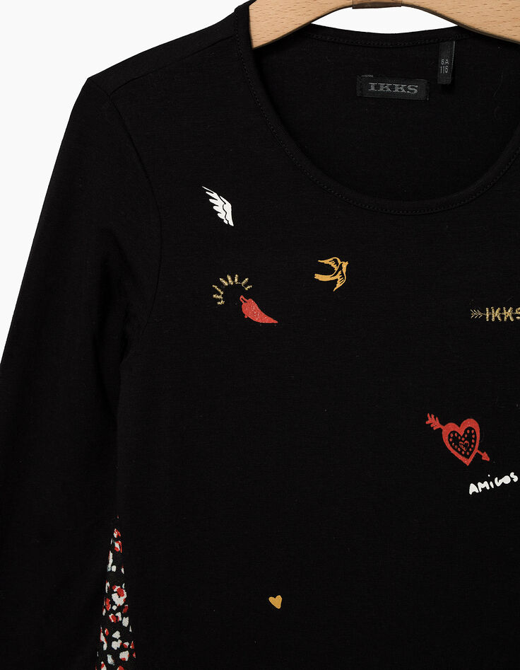 Girls' mixed-material top-5