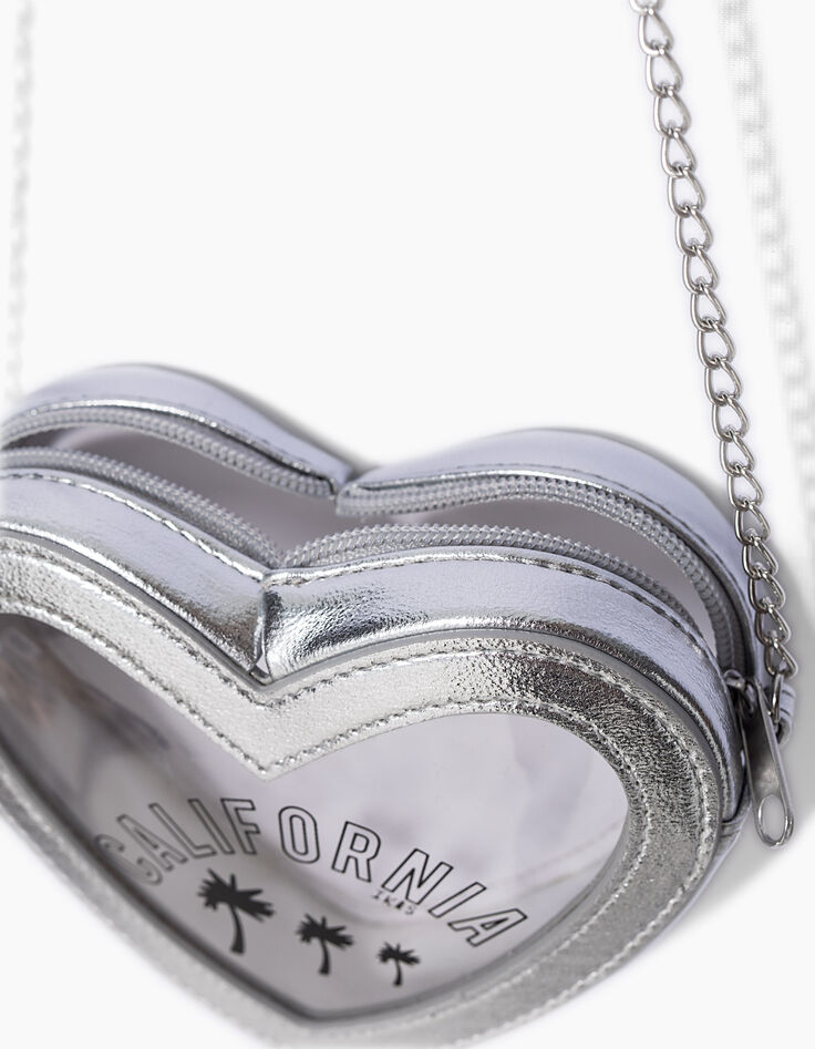 Tas zilver hartvormig California meisjes-3