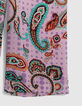 Cremeweißer Recycling-Damenoverall mit Maxi-Paisleyprint-4