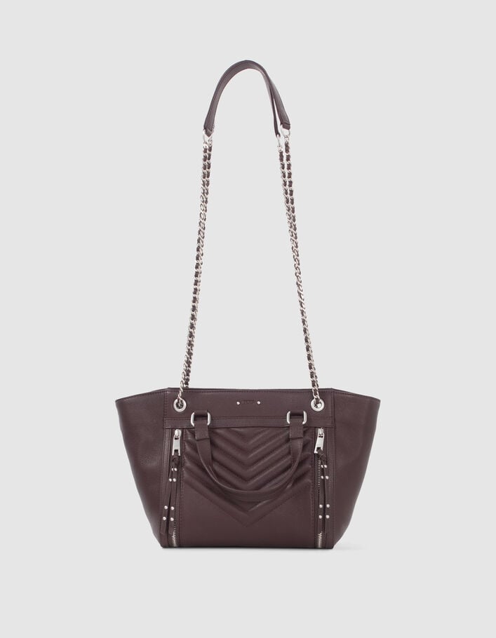 Women’s garnet leather 1440 Medium tote bag-4