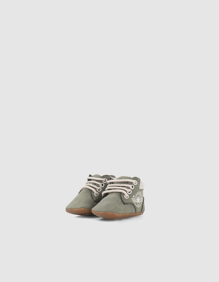 Baby boys’ khaki army print trainers - IKKS