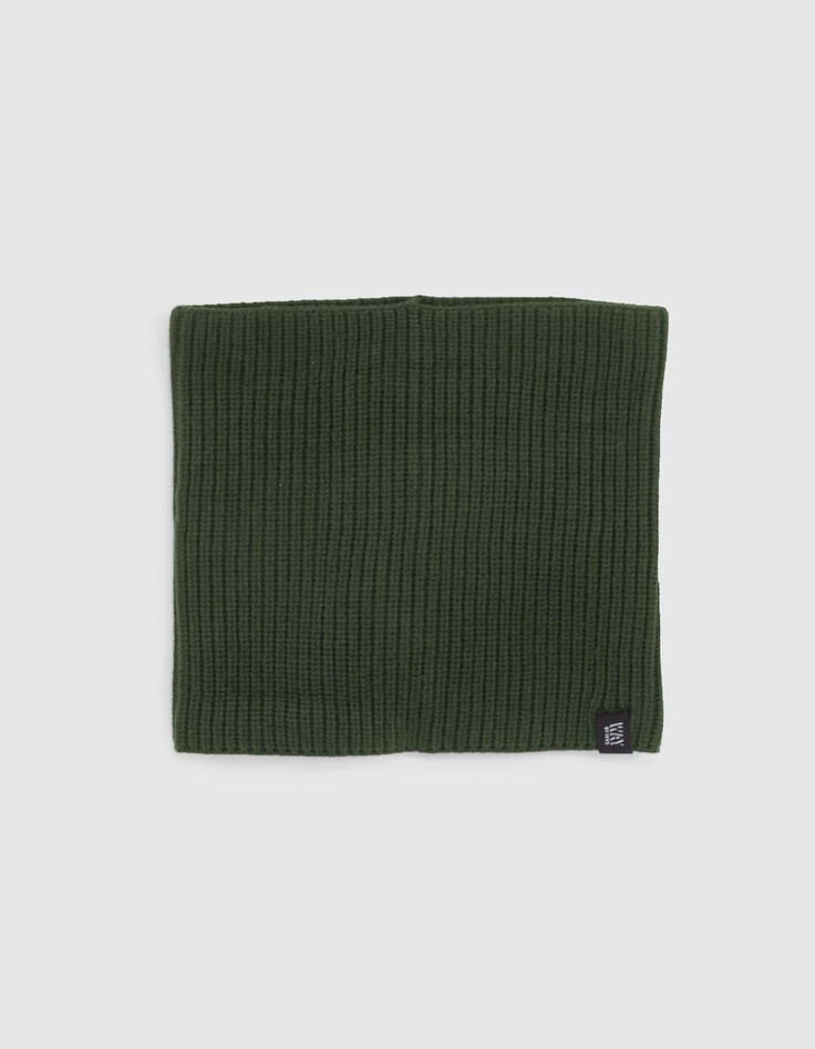 Bronzefarbener Jungenrippstricksnood -1