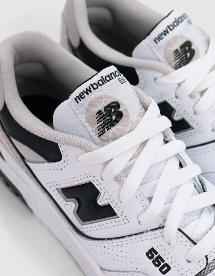 Zwart-witte NEW BALANCE 550 jongenssneakers-7