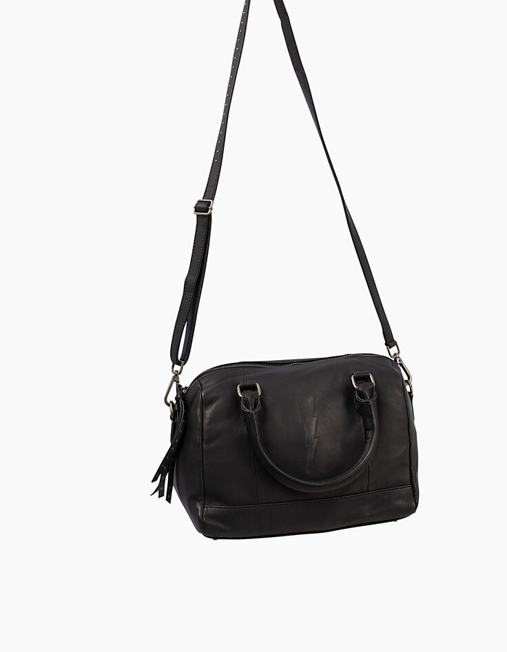 Sac bowling The Gamer en cuir éclairs clous bijoux femme-6