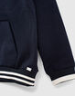 Navy sweater met witte kap jongens -5