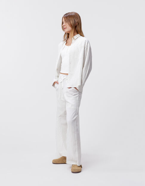 Pantalon Skinny Blanc IKKS - Taille 34, Neuf Avec étiquettes, Femme