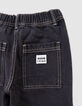 Jean jogger loose noir garçon-7