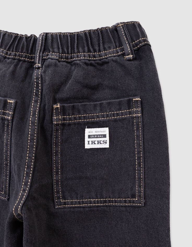 Vaqueros jogger loose negros niño-7 Vaqueros jogger loose negros niño-7