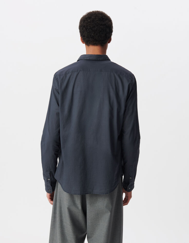 Chemise EASY encre voile de coton bio Homme-3