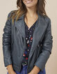 Babery Green Bikerlederjacke mit Flechtbänder I.Code-2