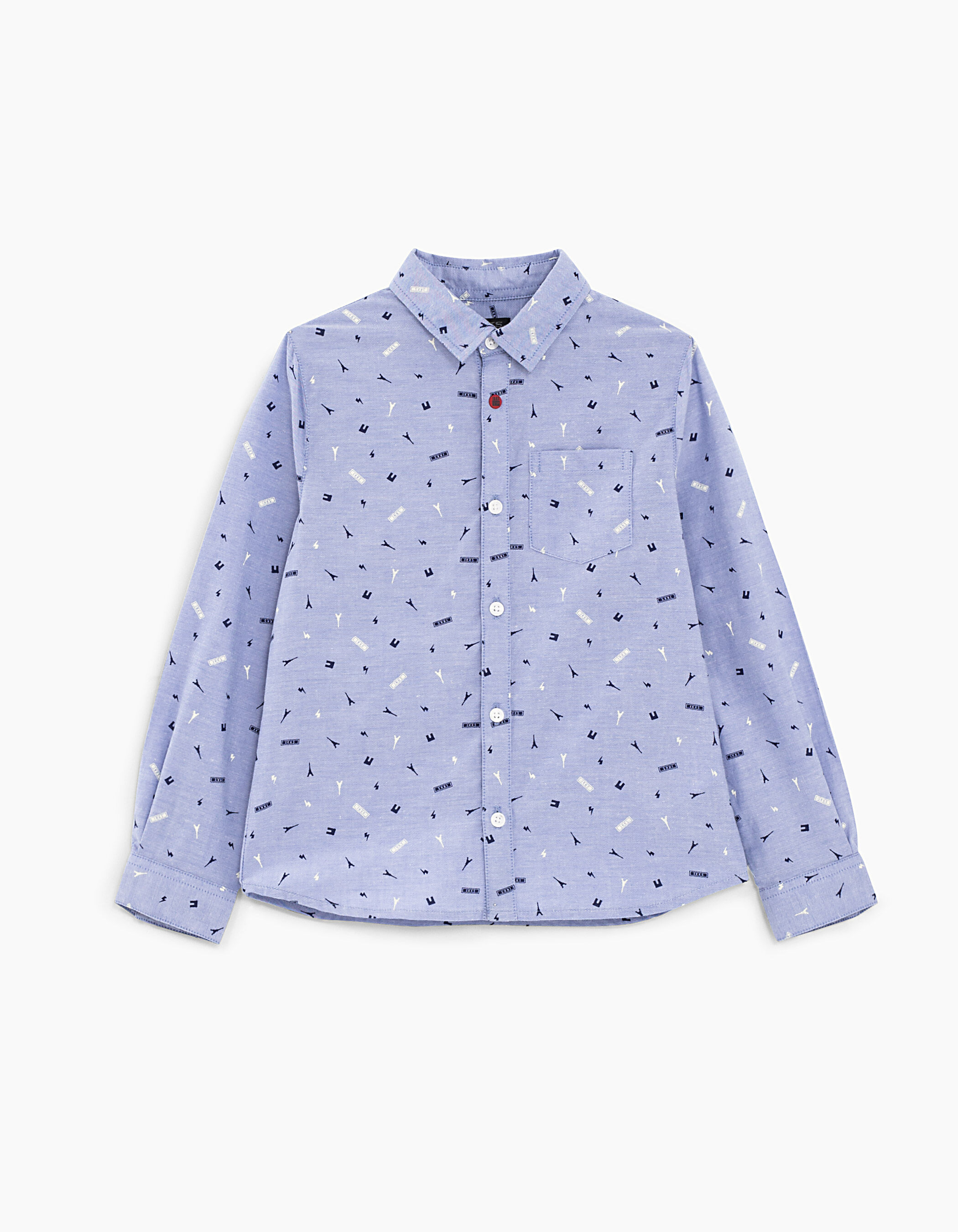Chemise bleu shop ciel garcon