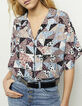 Chemise viscose Ecovero® imprimé patchwork floral femme-1