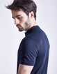 Polo marine col officier Homme-5