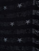 Zwarte jacquard sjaal met zilveren sterren Dames-4