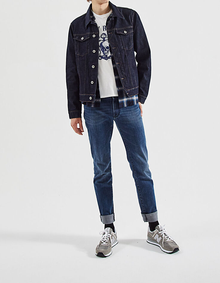 Chemise REGULAR duck blue à carreaux Homme-7 Chemise REGULAR duck blue à carreaux Homme-7