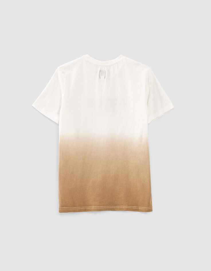 Camiseta beige deep dye jungle ecológica niño -3