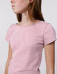 T-shirt rose décolleté dos fille-2