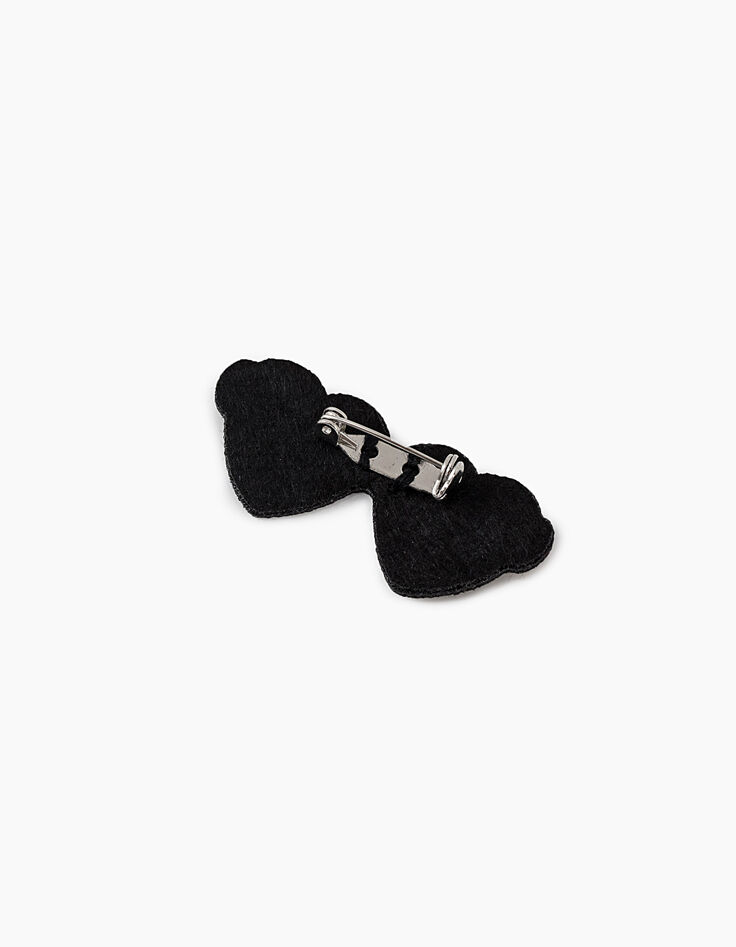Broche lunettes cœurs brodée or, bleu, noir I.Code-2