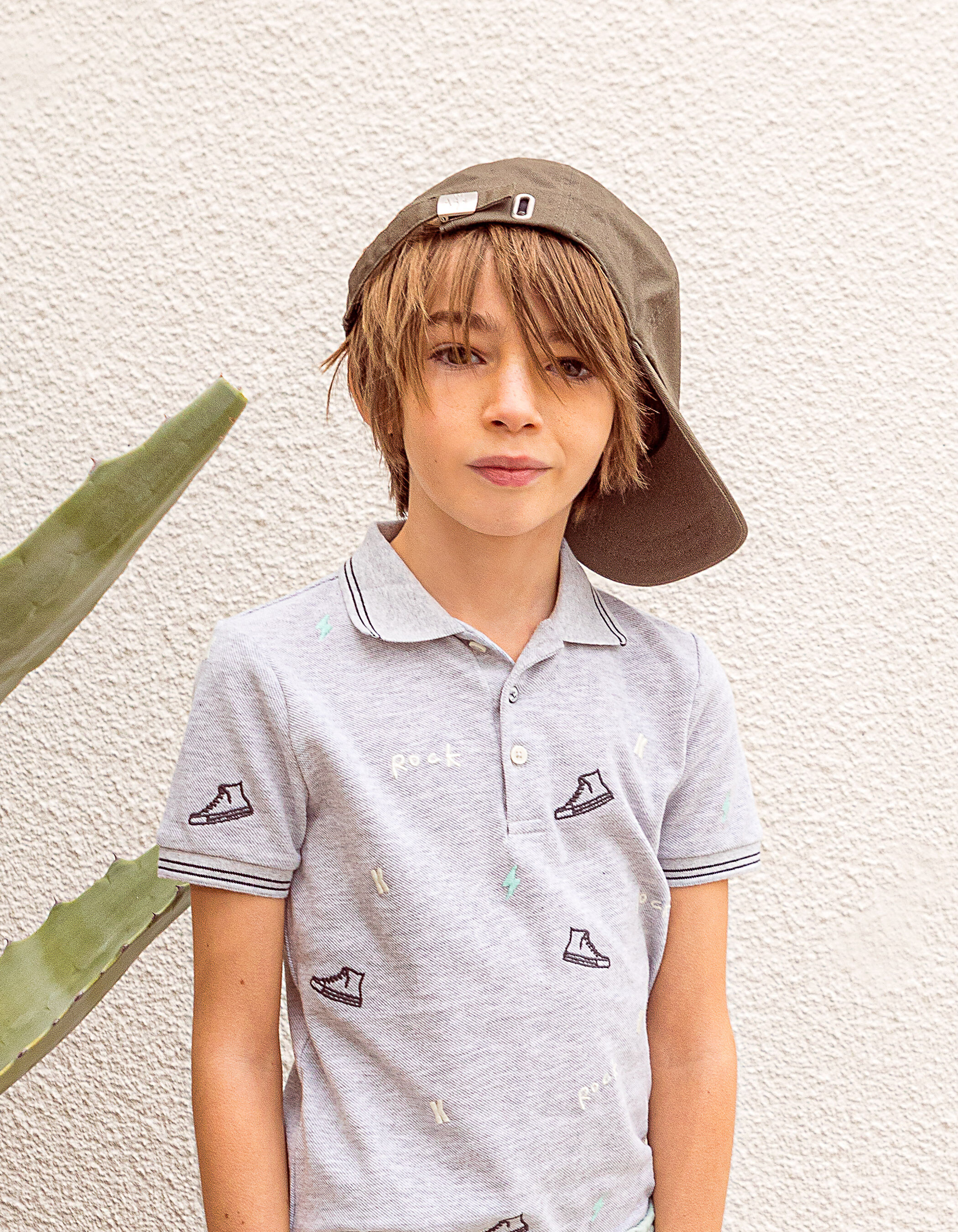 Polo gris clair sale