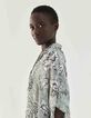 Chemise loose recyclé imprimé floral vintage femme-2