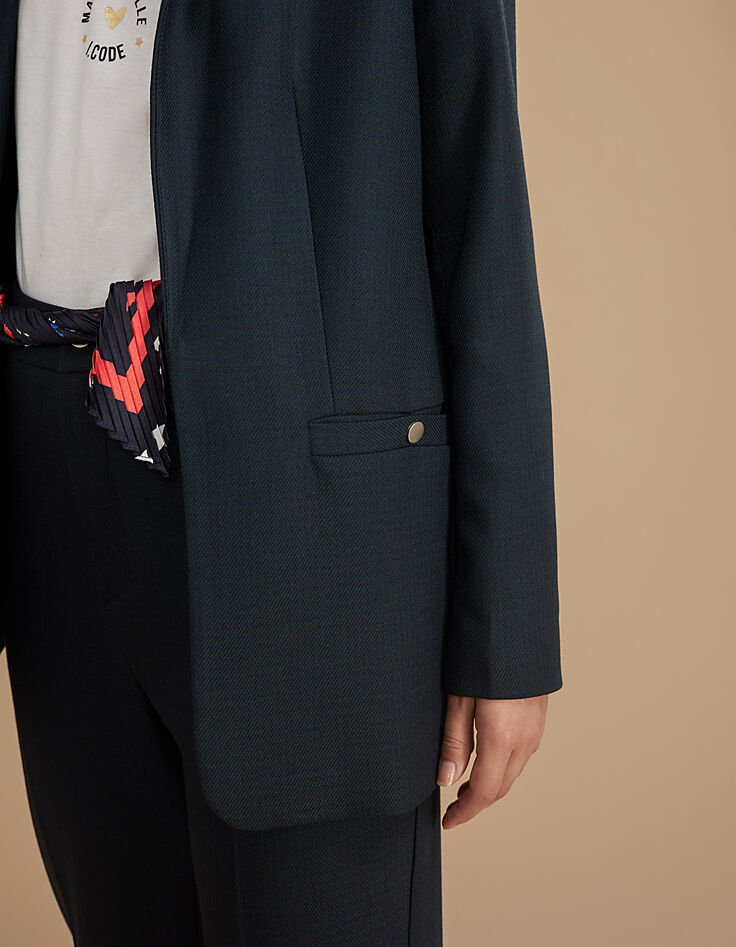 Duck green blazer pied-de-poule motief I.Code-4