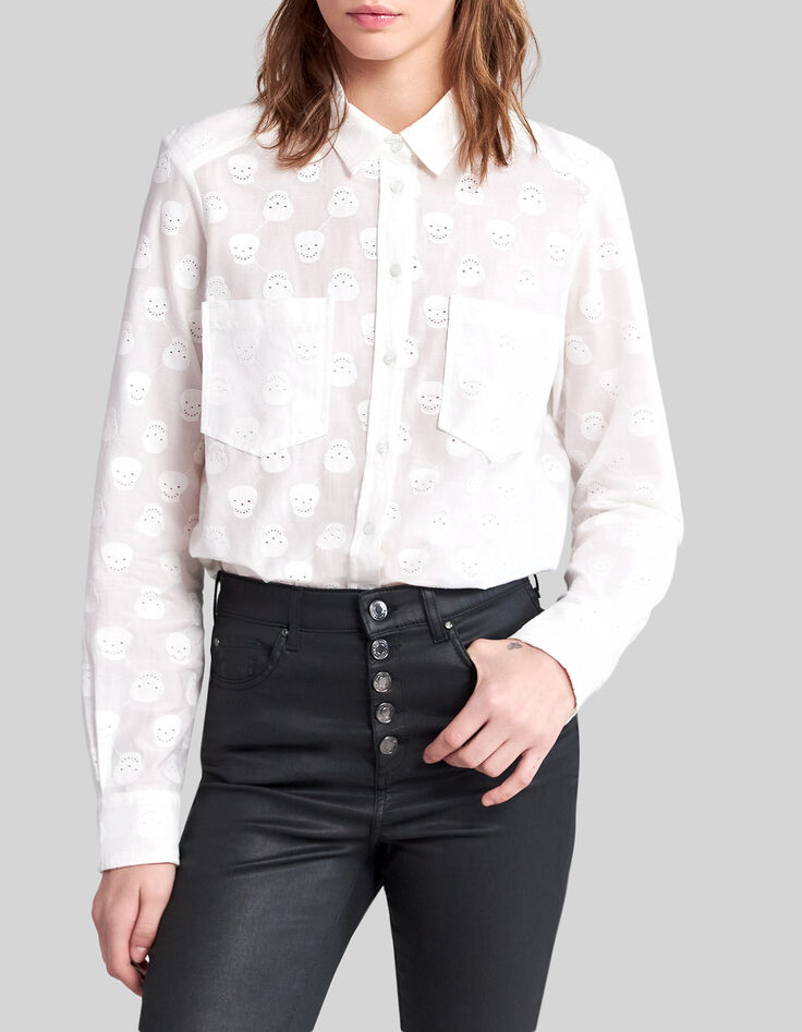 Camisa blanco roto bordados calaveras-1