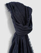 Fular azul marino relieve Hombre-4