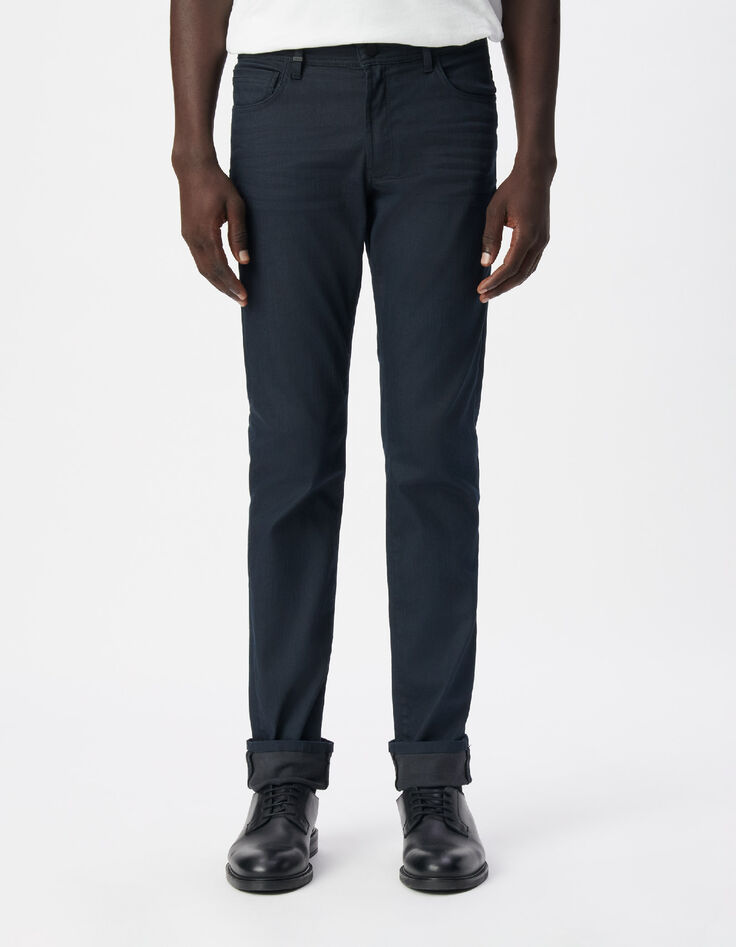 Jean SLIM marine Denim Homme-3