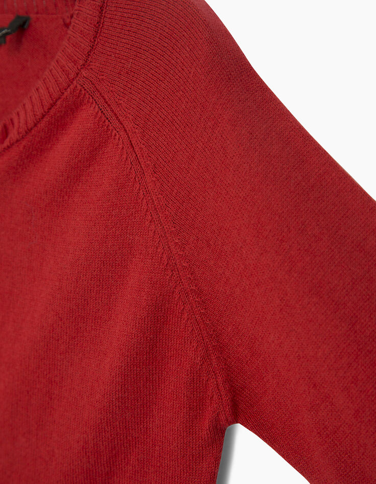Cardigan rouge fille-5 Cardigan rouge fille-5
