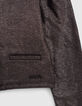 Mädchenmoltonjacke champagner, Druckknopfverschluss-4