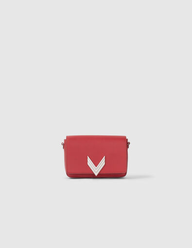 Damentasche 111 aus rotem Rindsleder - IKKS
