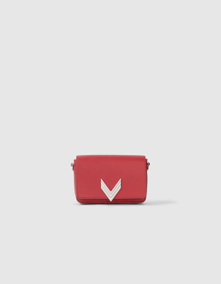 Damentasche 111 aus rotem Rindsleder-1