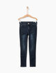 Jean skinny brut à bandes latérales sequins fille-1